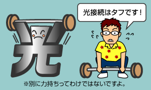 光接続はタフ
