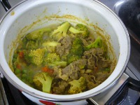 煮込みます